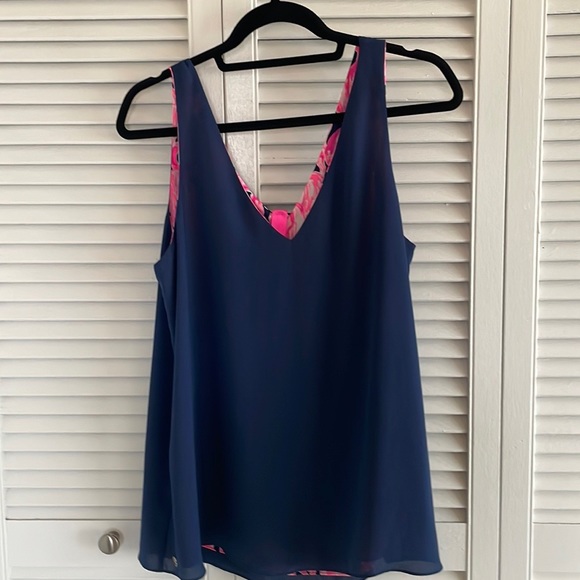 EUC Lilly Pulitzer Reversible Florin Top - Picture 3 of 3